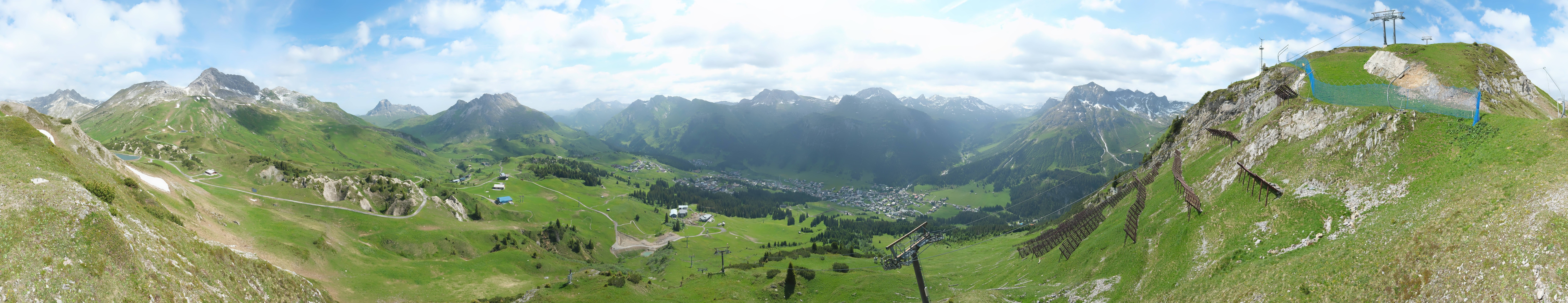 Archiv Foto Webcam Lech-Zürs: Kriegerhorn Panoramablick
