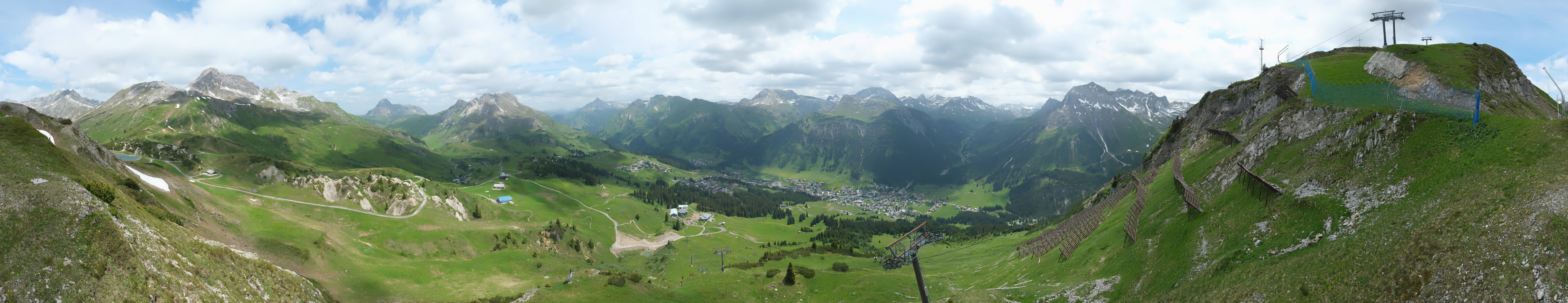 Archiv Foto Webcam Lech-Zürs: Kriegerhorn Panoramablick