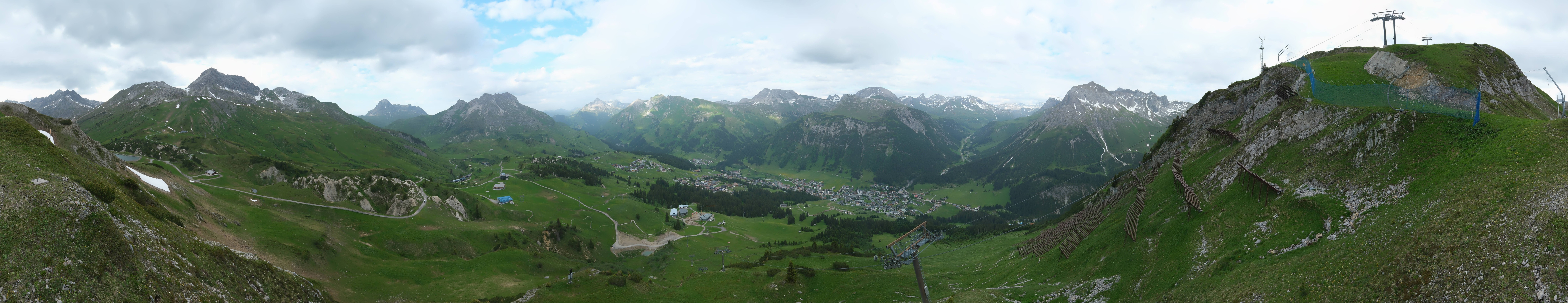 Archiv Foto Webcam Lech-Zürs: Kriegerhorn Panoramablick
