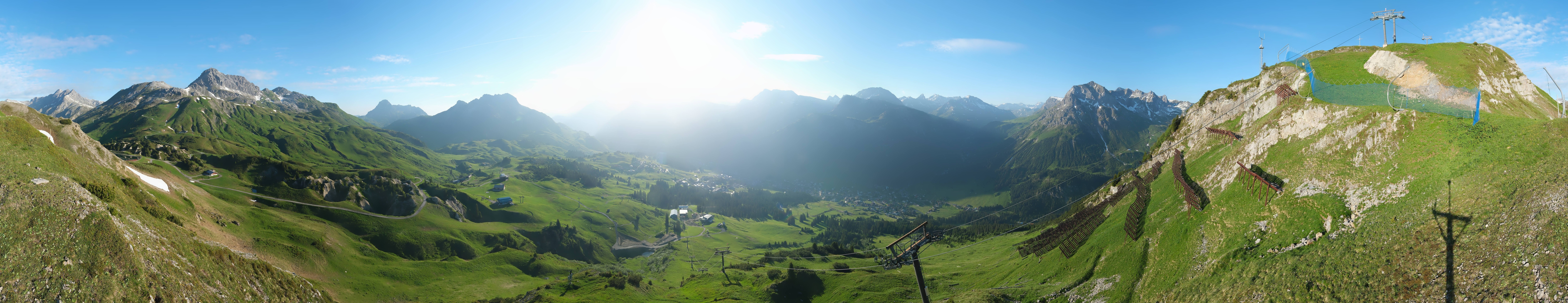 Archiv Foto Webcam Lech-Zürs: Kriegerhorn Panoramablick