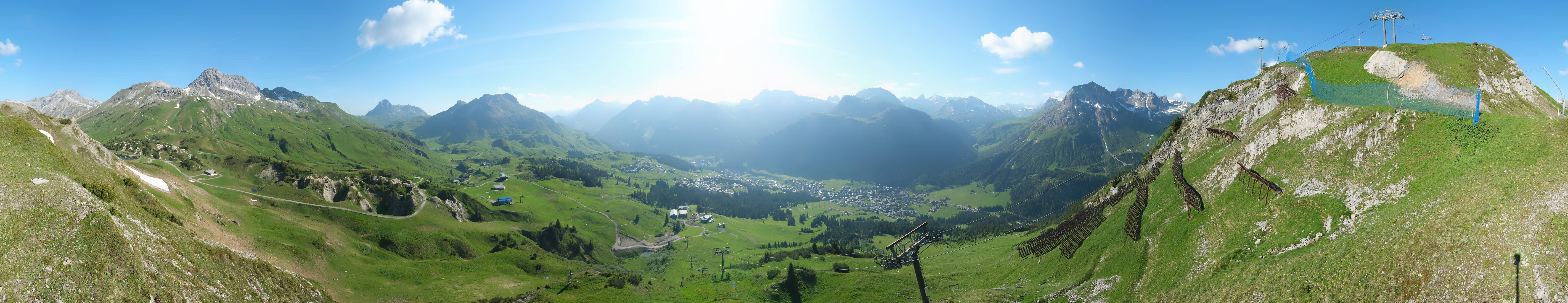 Archiv Foto Webcam Lech-Zürs: Kriegerhorn Panoramablick