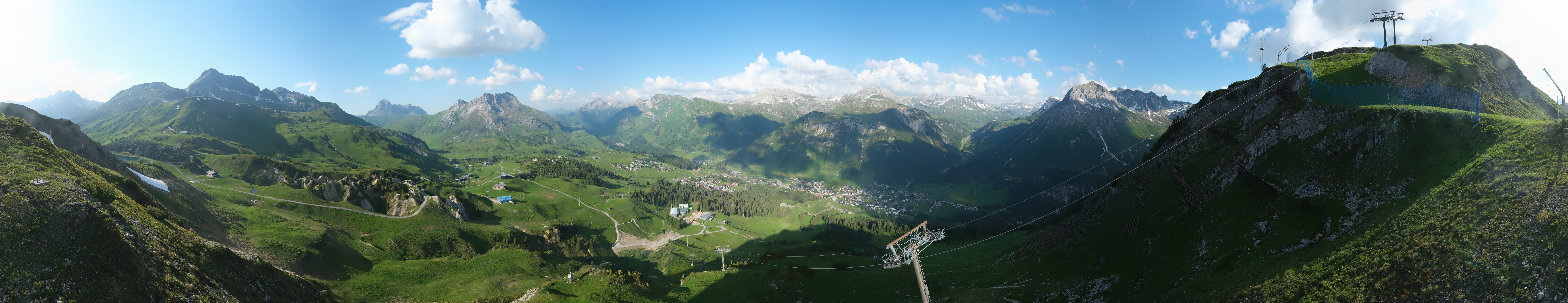 Archiv Foto Webcam Lech-Zürs: Kriegerhorn Panoramablick