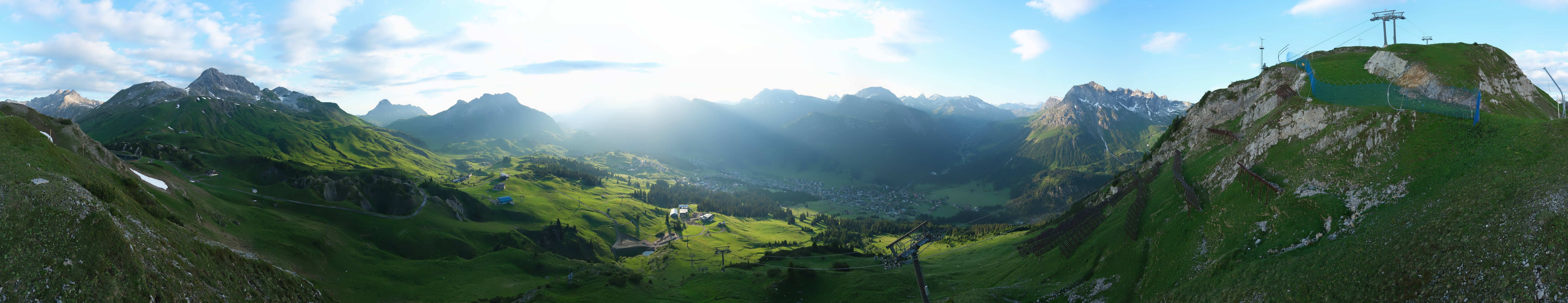 Archiv Foto Webcam Lech-Zürs: Kriegerhorn Panoramablick