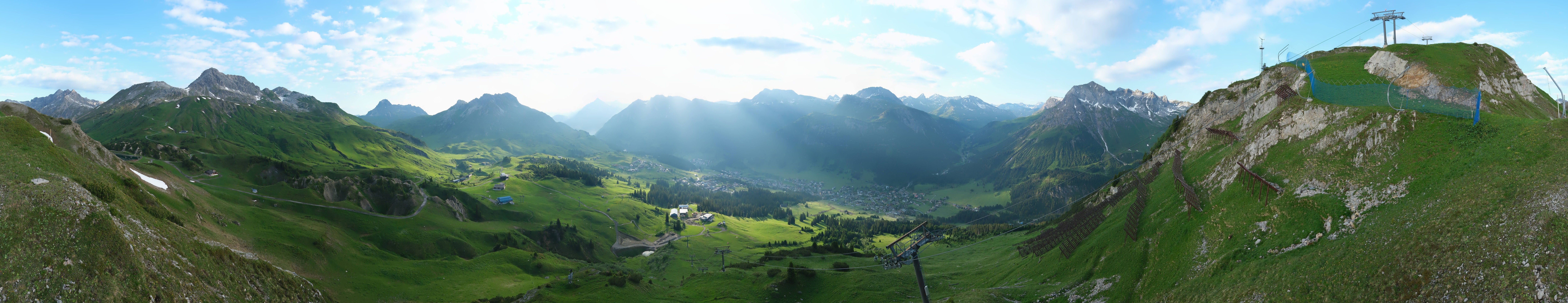 Archiv Foto Webcam Lech-Zürs: Kriegerhorn Panoramablick