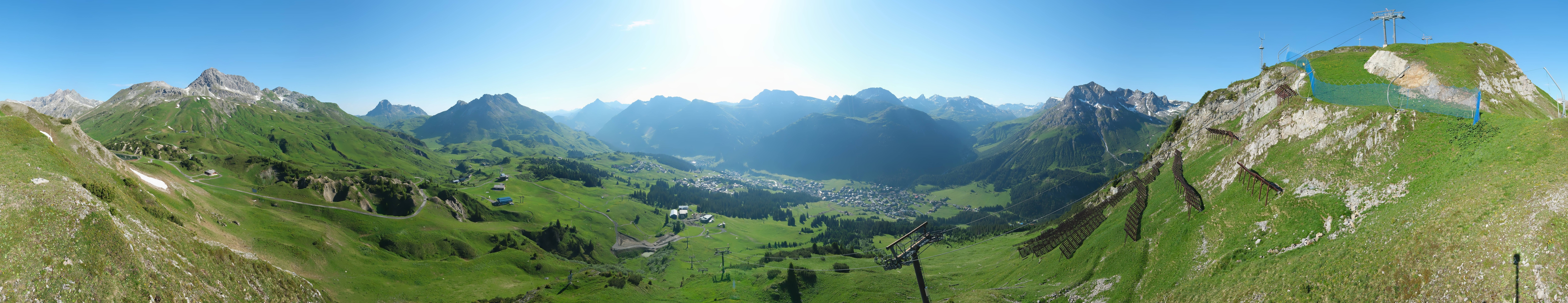Archiv Foto Webcam Lech-Zürs: Kriegerhorn Panoramablick
