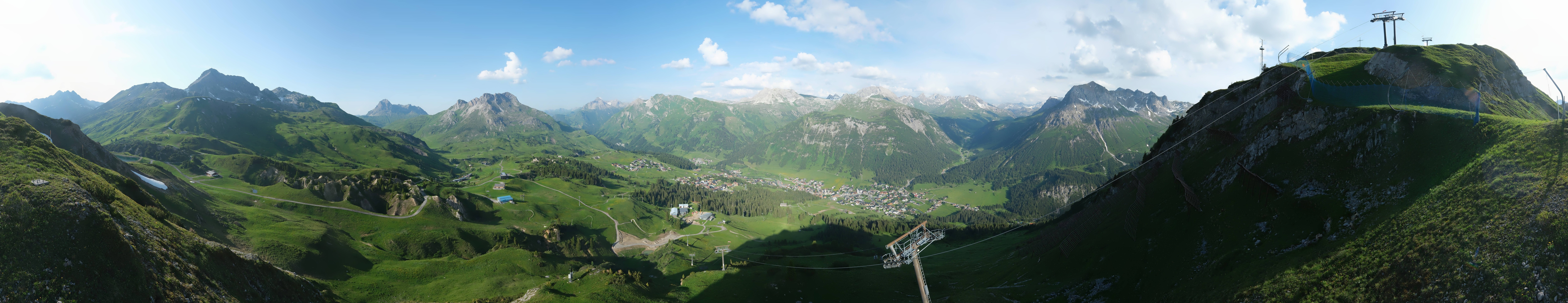 Archiv Foto Webcam Lech-Zürs: Kriegerhorn Panoramablick