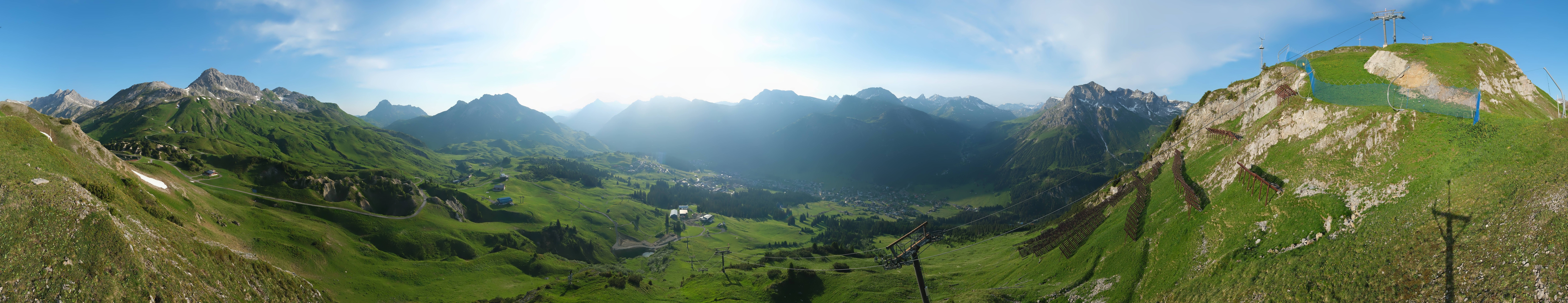 Archiv Foto Webcam Lech-Zürs: Kriegerhorn Panoramablick