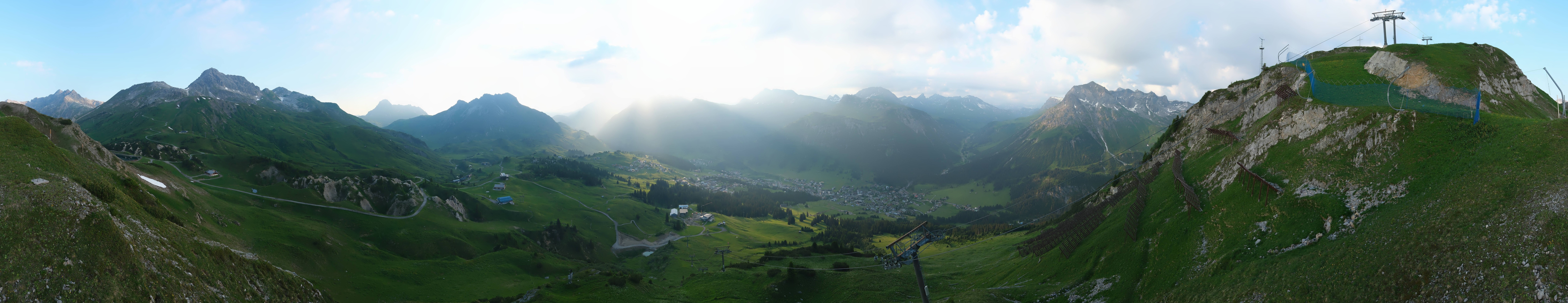 Archiv Foto Webcam Lech-Zürs: Kriegerhorn Panoramablick