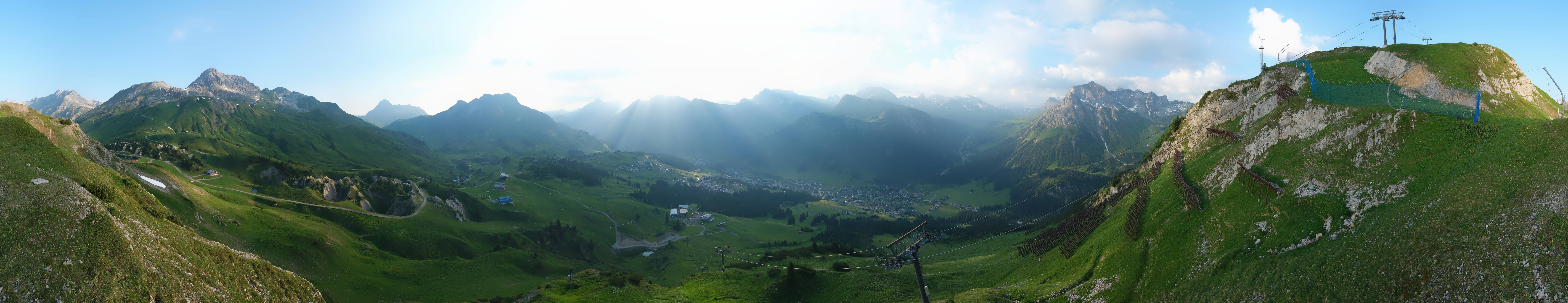 Archiv Foto Webcam Lech-Zürs: Kriegerhorn Panoramablick
