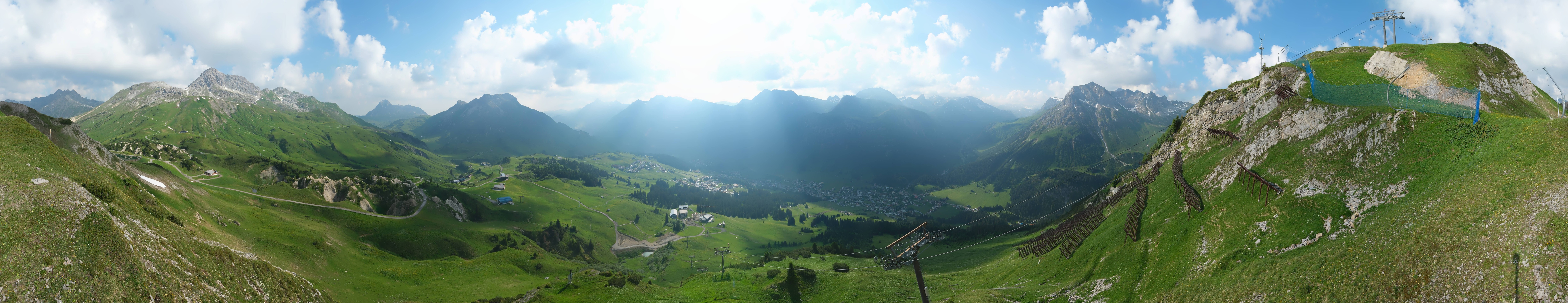 Archiv Foto Webcam Lech-Zürs: Kriegerhorn Panoramablick