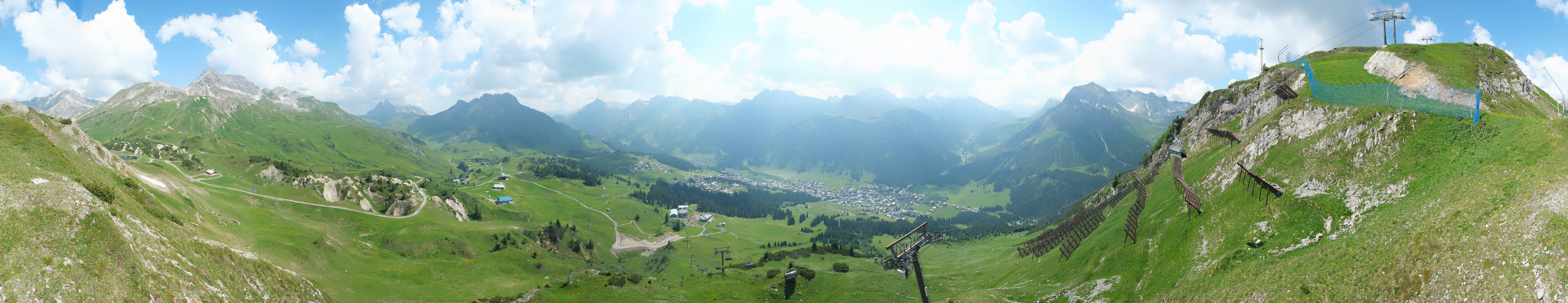 Archiv Foto Webcam Lech-Zürs: Kriegerhorn Panoramablick