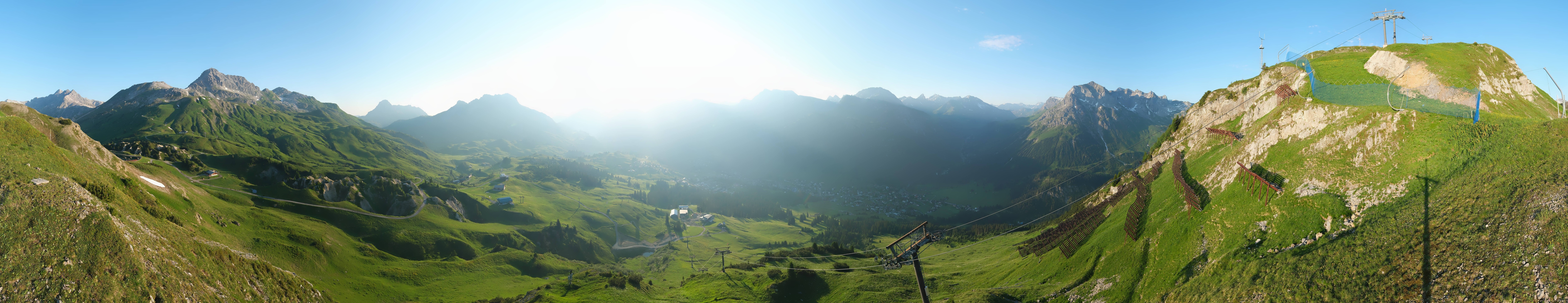 Archiv Foto Webcam Lech-Zürs: Kriegerhorn Panoramablick