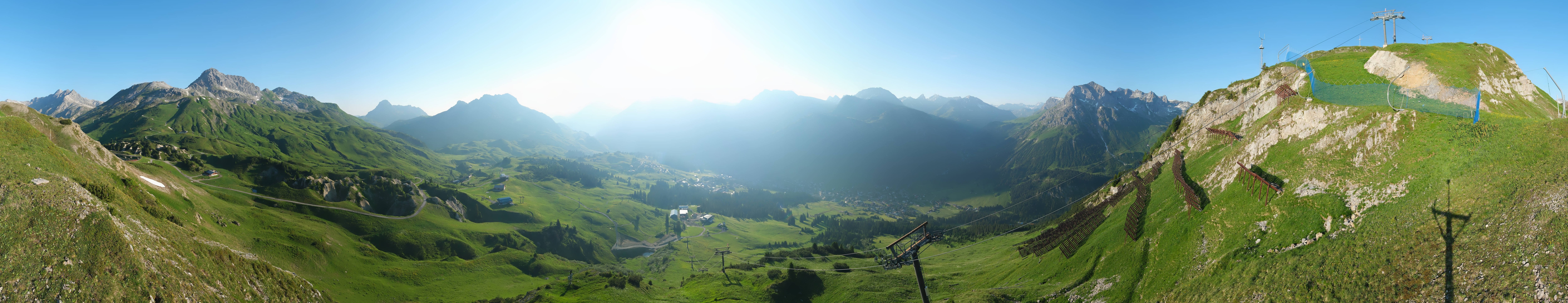 Archiv Foto Webcam Lech-Zürs: Kriegerhorn Panoramablick