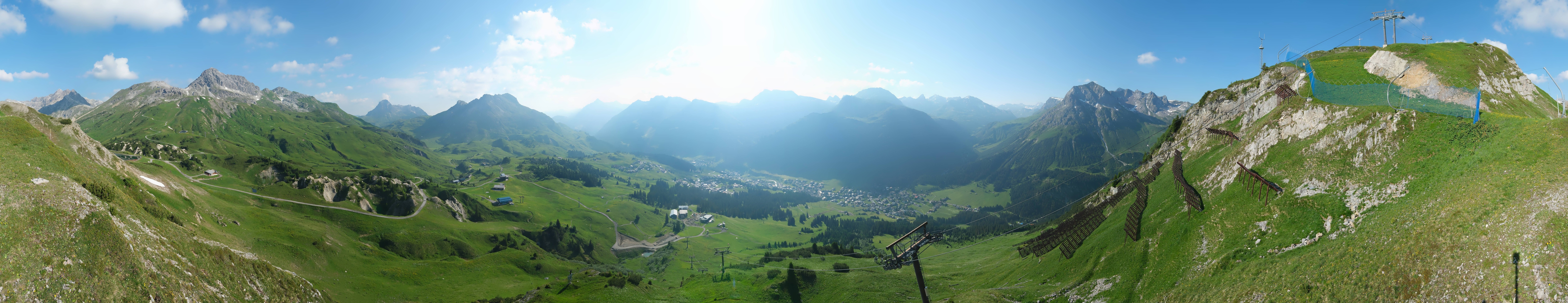 Archiv Foto Webcam Lech-Zürs: Kriegerhorn Panoramablick