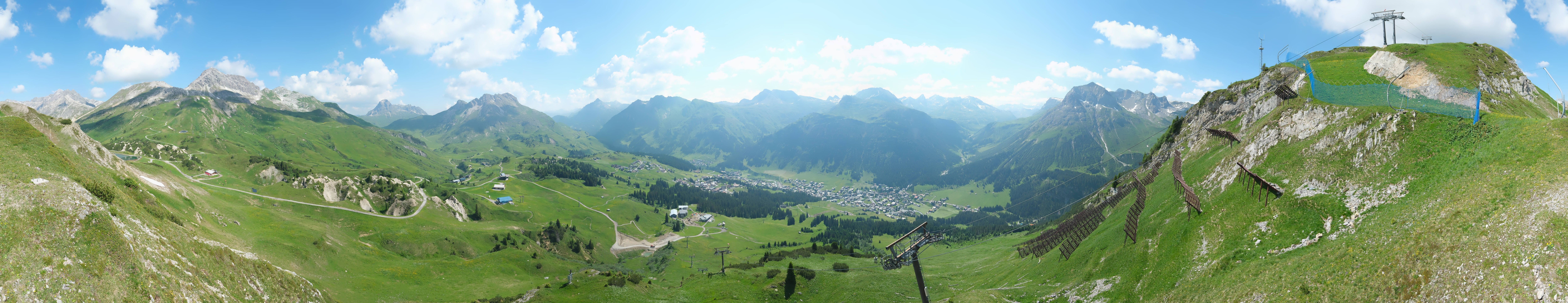 Archiv Foto Webcam Lech-Zürs: Kriegerhorn Panoramablick