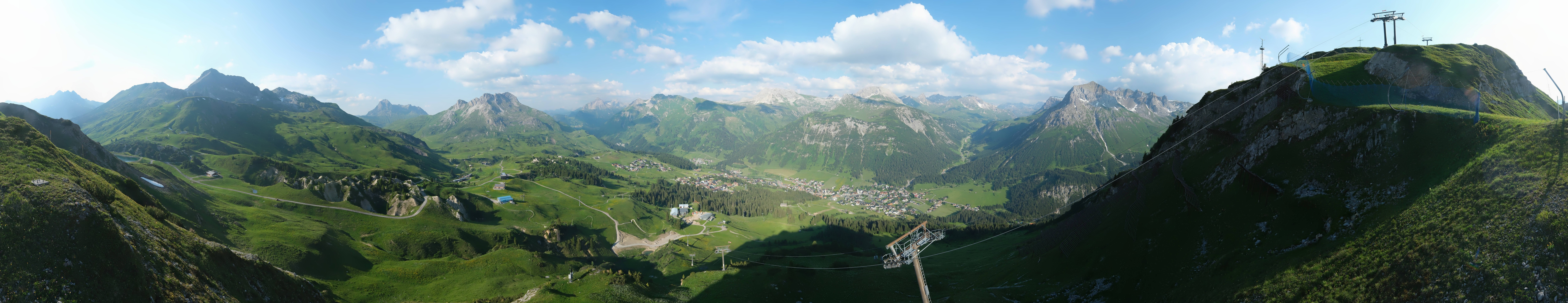 Archiv Foto Webcam Lech-Zürs: Kriegerhorn Panoramablick