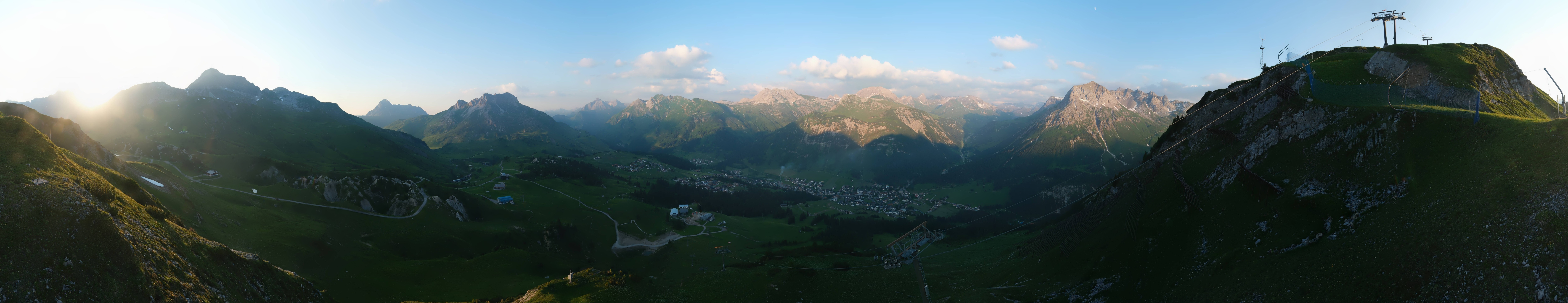 Archiv Foto Webcam Lech-Zürs: Kriegerhorn Panoramablick