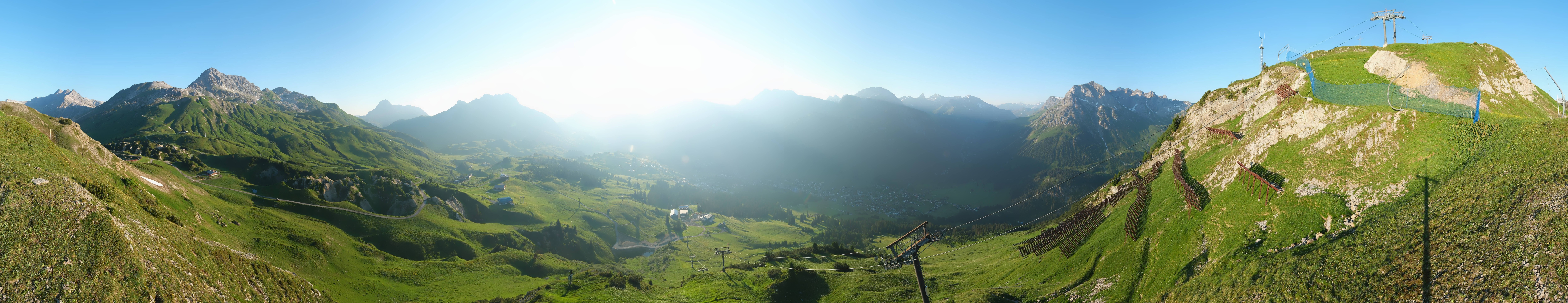 Archiv Foto Webcam Lech-Zürs: Kriegerhorn Panoramablick