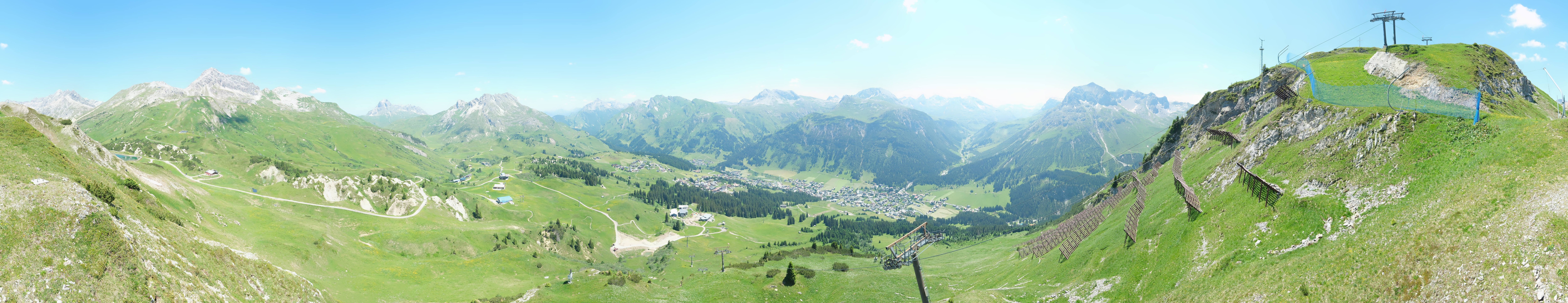 Archiv Foto Webcam Lech-Zürs: Kriegerhorn Panoramablick