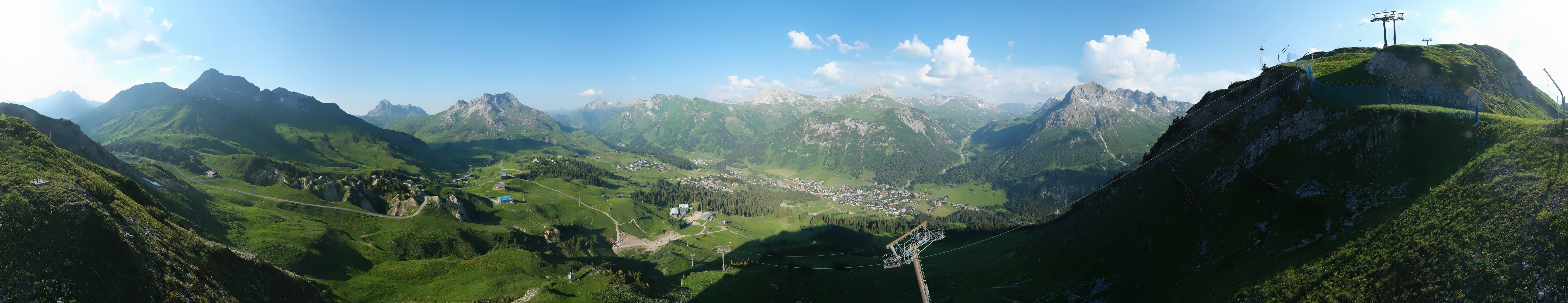 Archiv Foto Webcam Lech-Zürs: Kriegerhorn Panoramablick