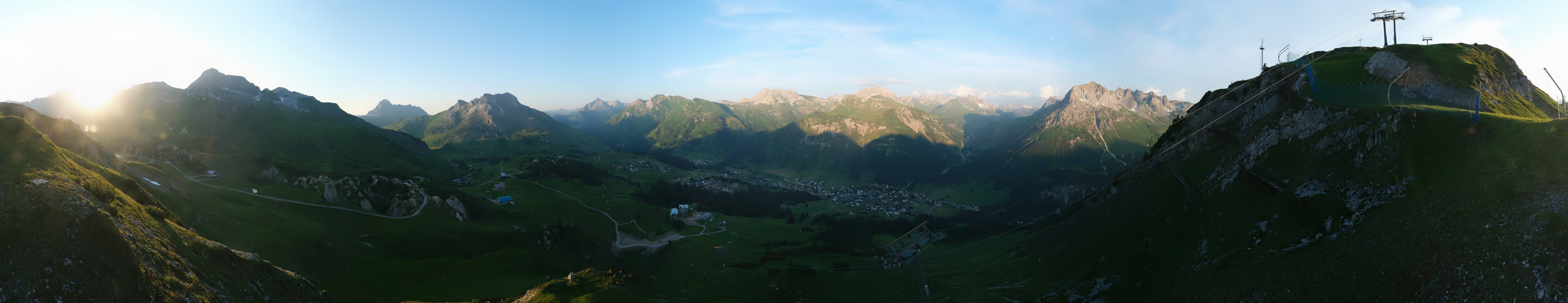 Archiv Foto Webcam Lech-Zürs: Kriegerhorn Panoramablick