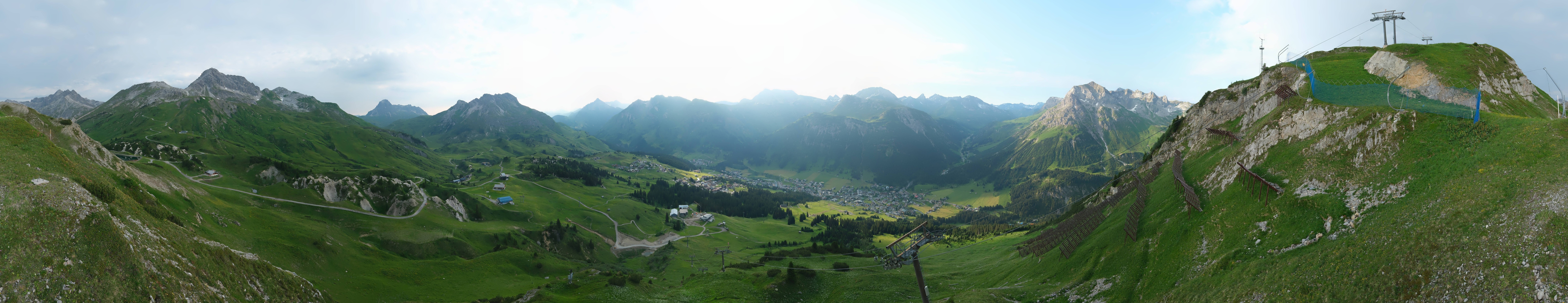 Archiv Foto Webcam Lech-Zürs: Kriegerhorn Panoramablick
