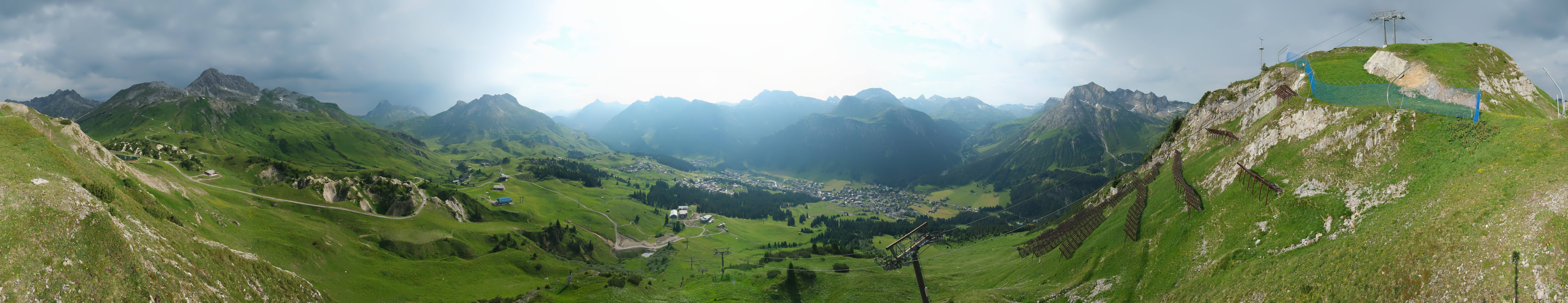 Archiv Foto Webcam Lech-Zürs: Kriegerhorn Panoramablick