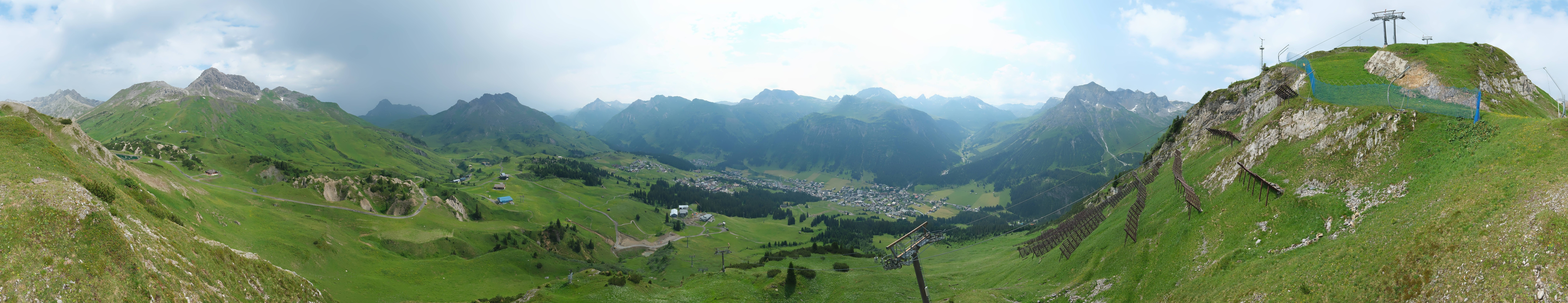 Archiv Foto Webcam Lech-Zürs: Kriegerhorn Panoramablick
