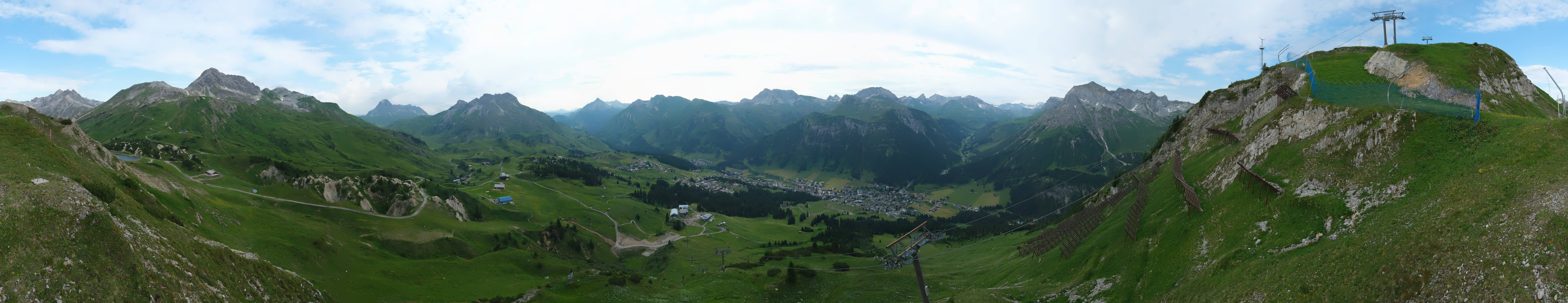 Archiv Foto Webcam Lech-Zürs: Kriegerhorn Panoramablick