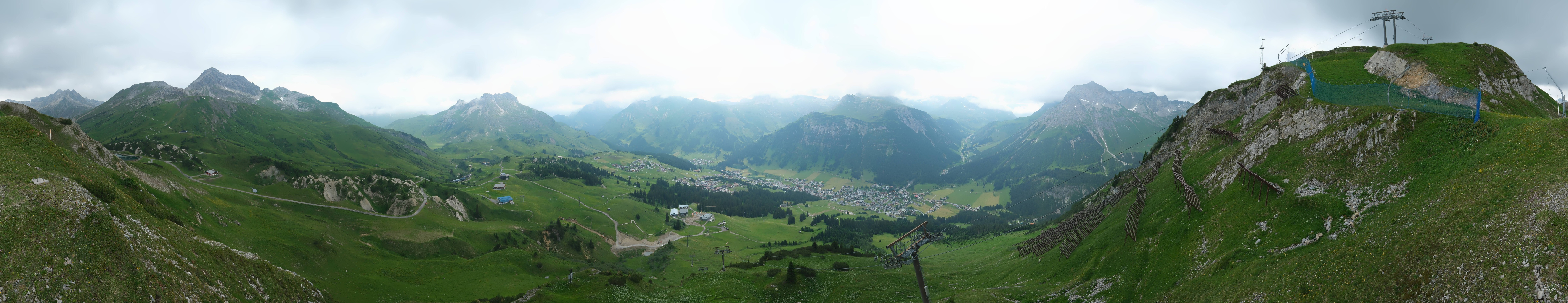Archiv Foto Webcam Lech-Zürs: Kriegerhorn Panoramablick