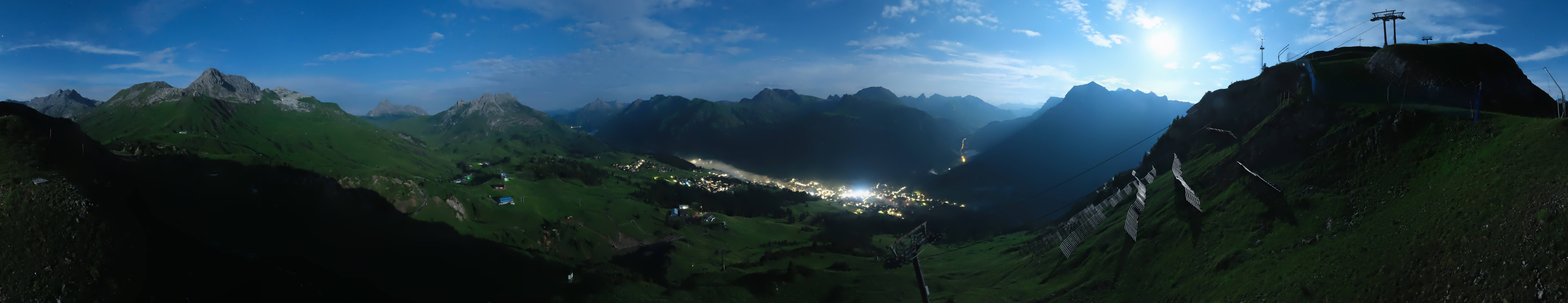 Archiv Foto Webcam Lech-Zürs: Kriegerhorn Panoramablick