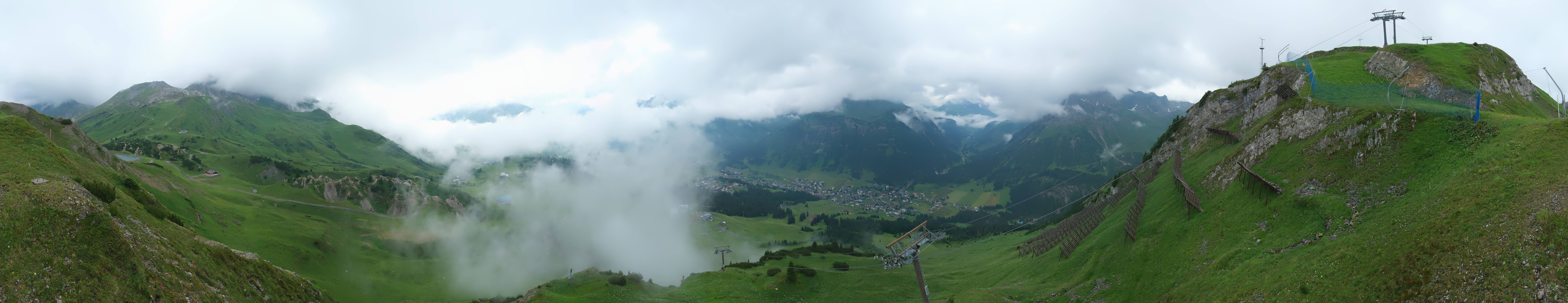 Archiv Foto Webcam Lech-Zürs: Kriegerhorn Panoramablick