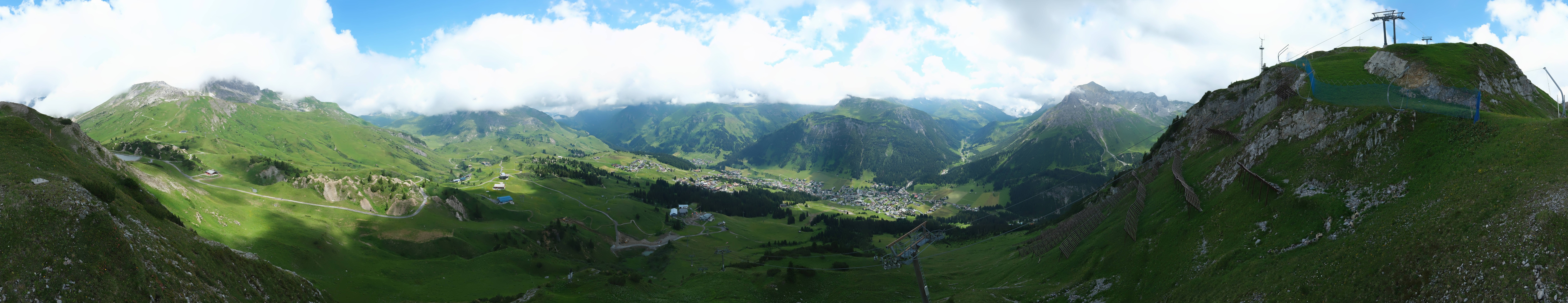 Archiv Foto Webcam Lech-Zürs: Kriegerhorn Panoramablick