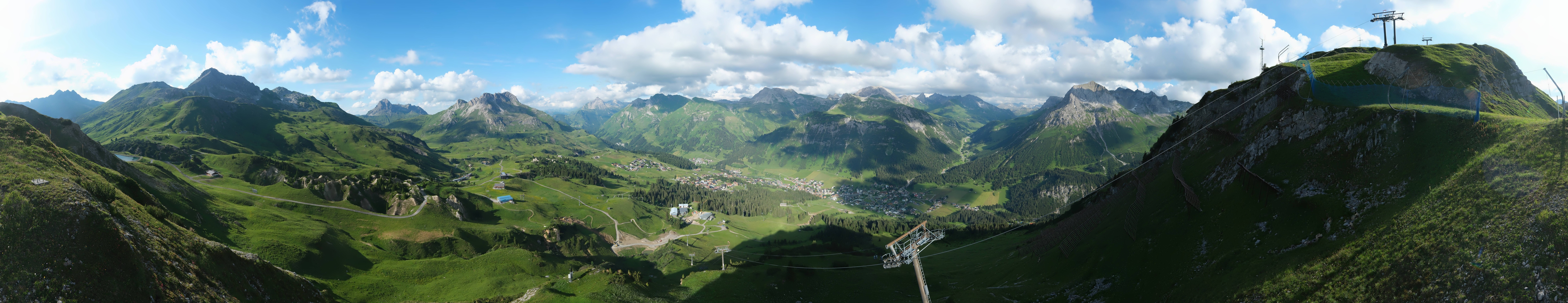 Archiv Foto Webcam Lech-Zürs: Kriegerhorn Panoramablick