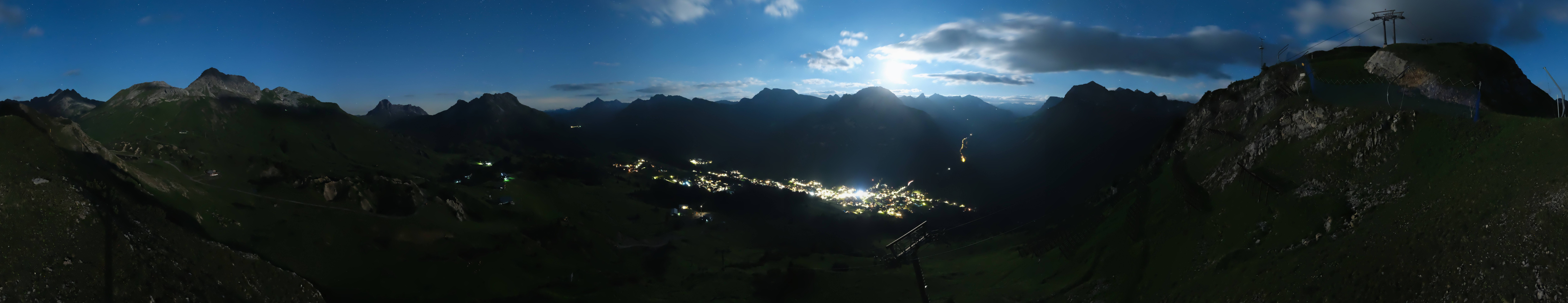 Archiv Foto Webcam Lech-Zürs: Kriegerhorn Panoramablick