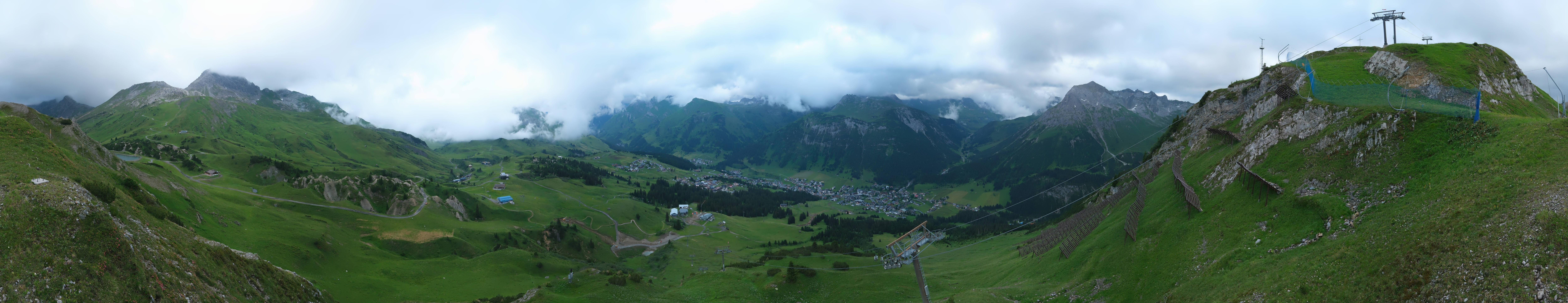 Archiv Foto Webcam Lech-Zürs: Kriegerhorn Panoramablick