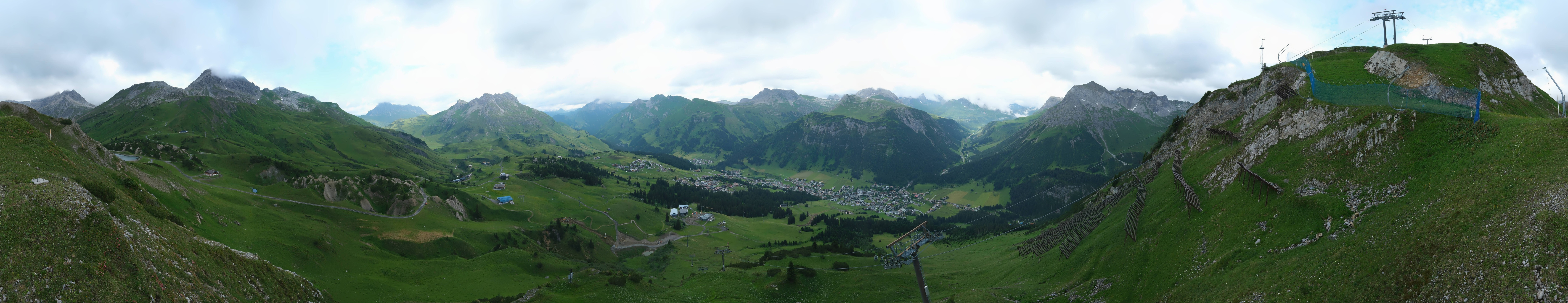 Archiv Foto Webcam Lech-Zürs: Kriegerhorn Panoramablick