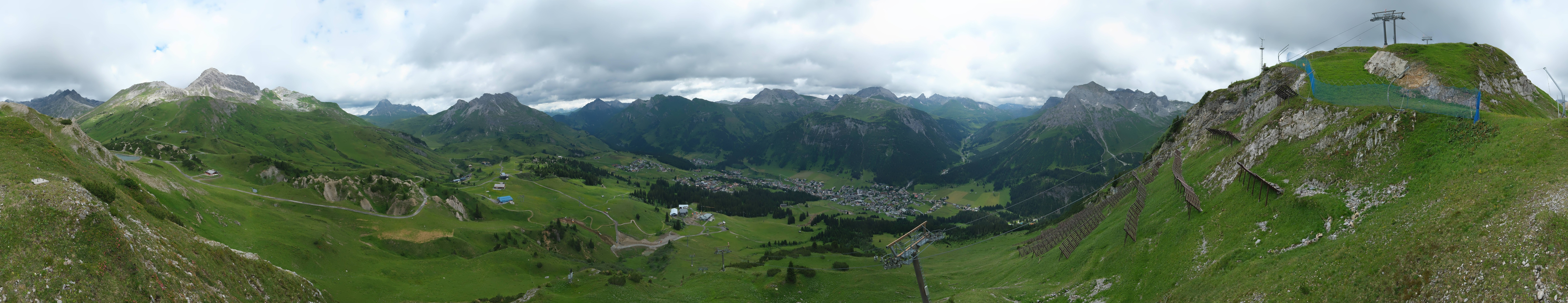 Archiv Foto Webcam Lech-Zürs: Kriegerhorn Panoramablick