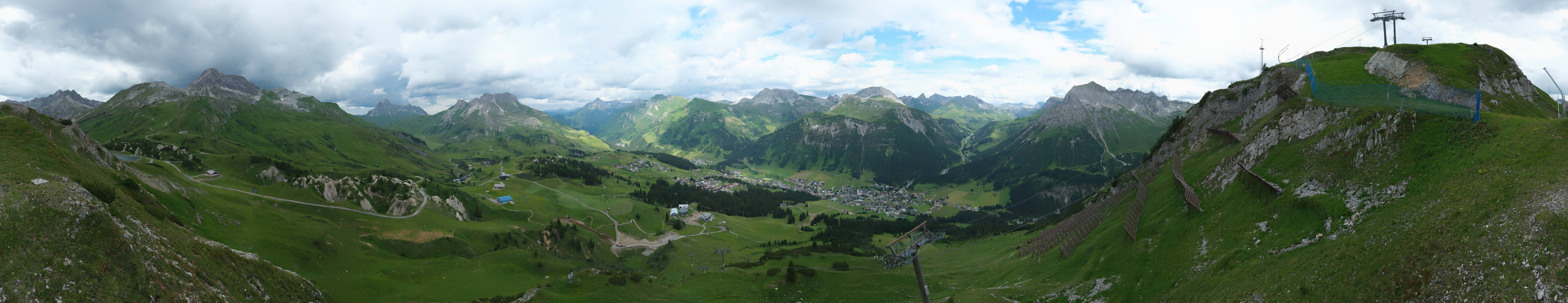 Archiv Foto Webcam Lech-Zürs: Kriegerhorn Panoramablick