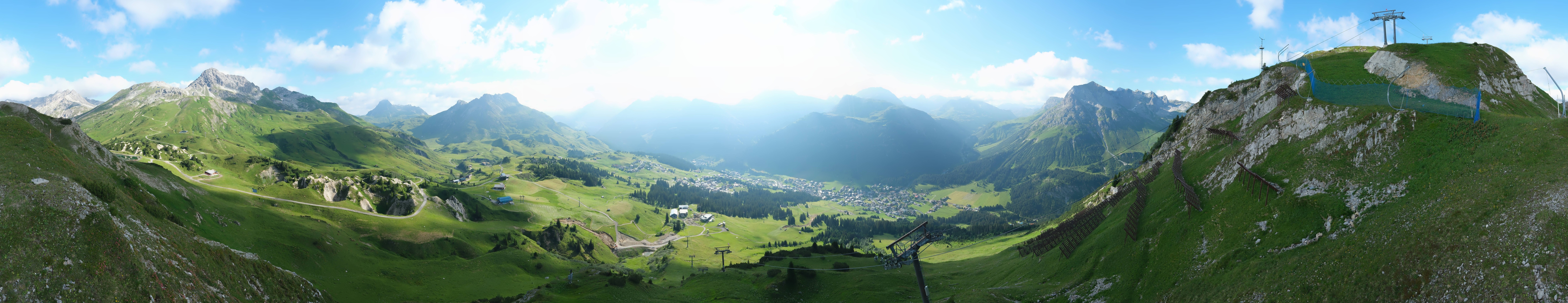 Archiv Foto Webcam Lech-Zürs: Kriegerhorn Panoramablick