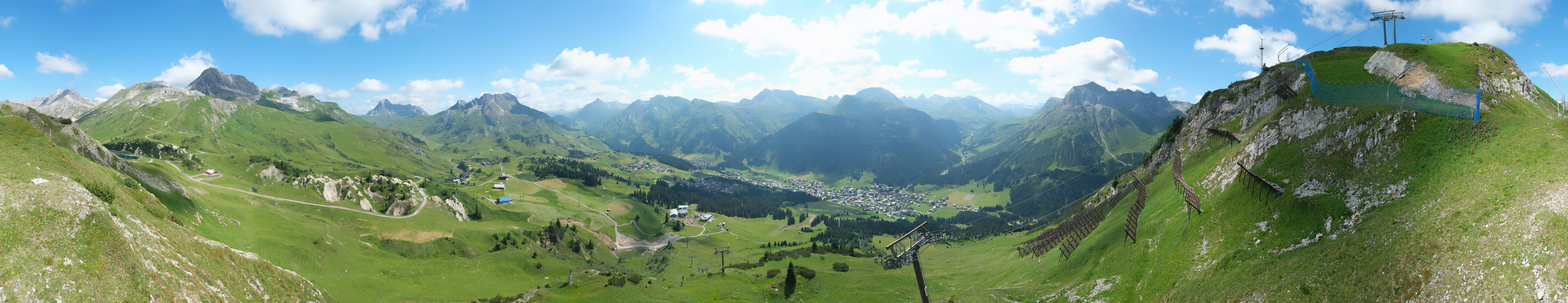 Archiv Foto Webcam Lech-Zürs: Kriegerhorn Panoramablick