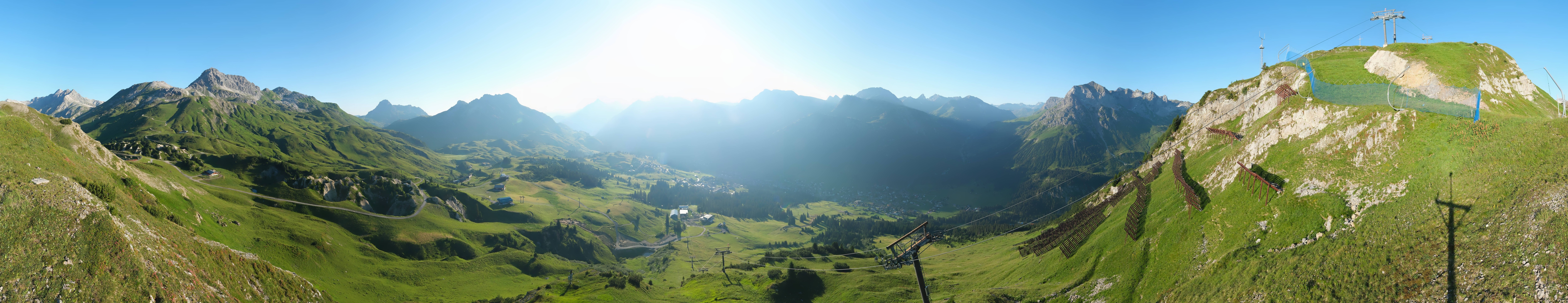 Archiv Foto Webcam Lech-Zürs: Kriegerhorn Panoramablick