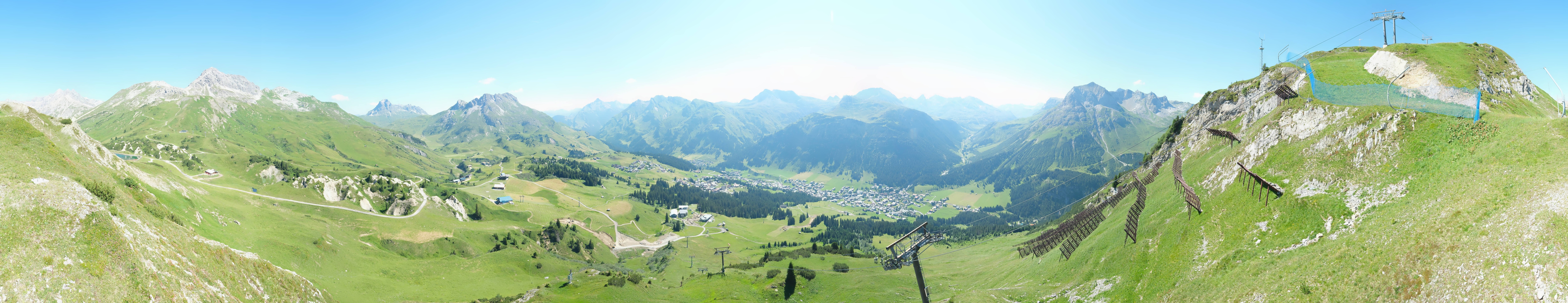 Archiv Foto Webcam Lech-Zürs: Kriegerhorn Panoramablick