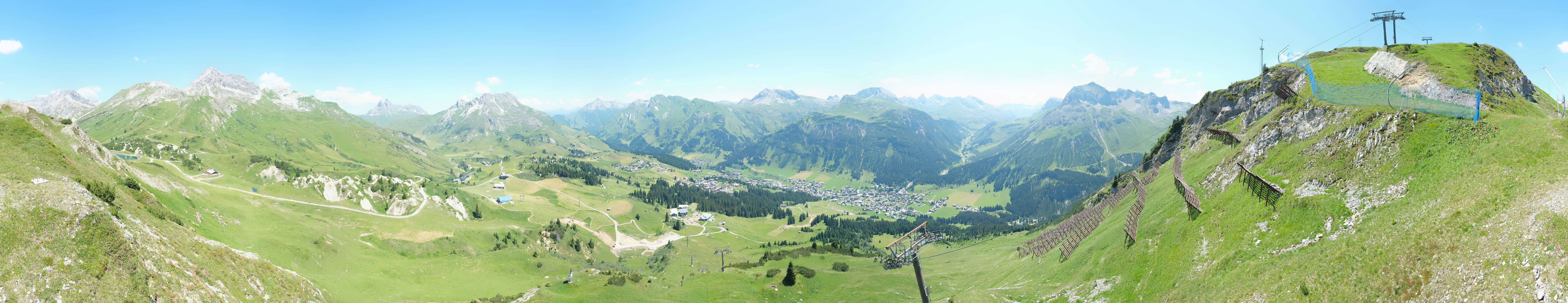 Archiv Foto Webcam Lech-Zürs: Kriegerhorn Panoramablick