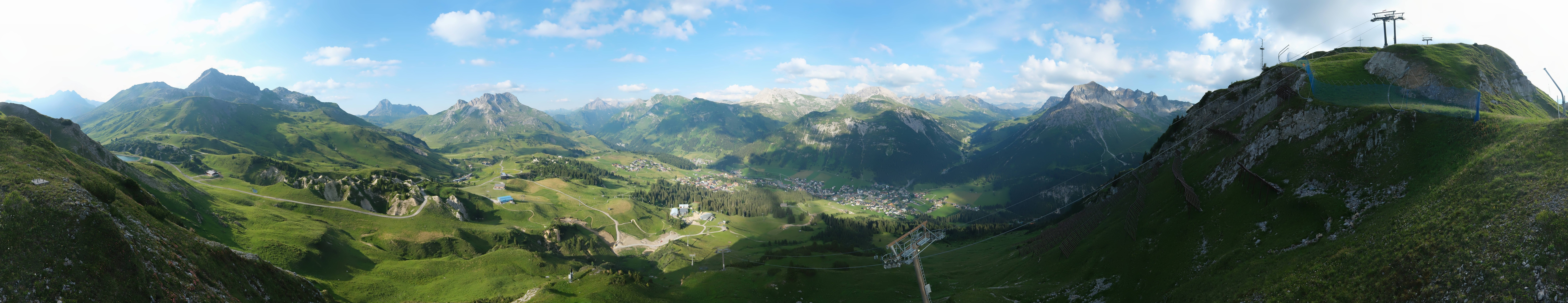 Archiv Foto Webcam Lech-Zürs: Kriegerhorn Panoramablick