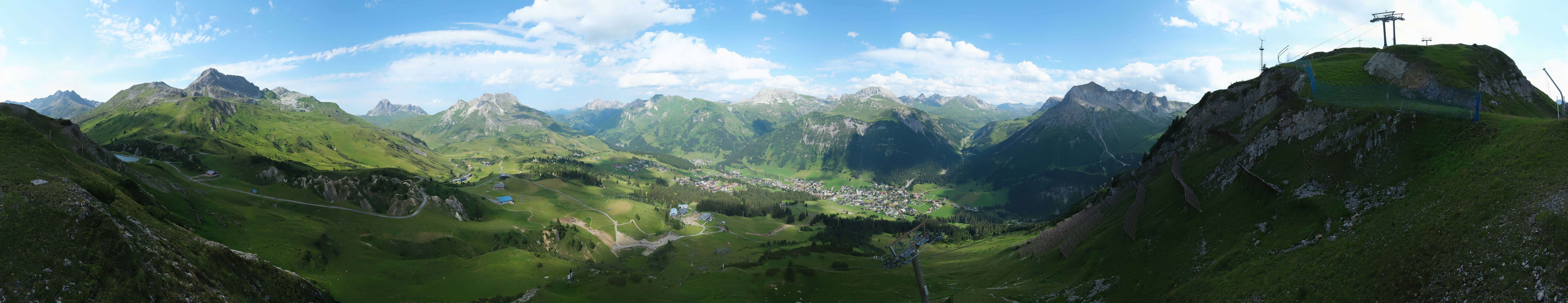 Archiv Foto Webcam Lech-Zürs: Kriegerhorn Panoramablick