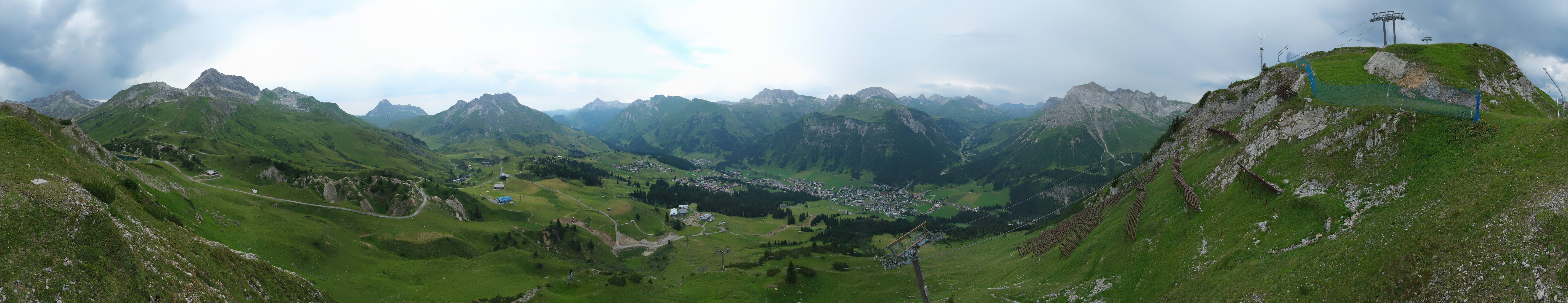 Archiv Foto Webcam Lech-Zürs: Kriegerhorn Panoramablick
