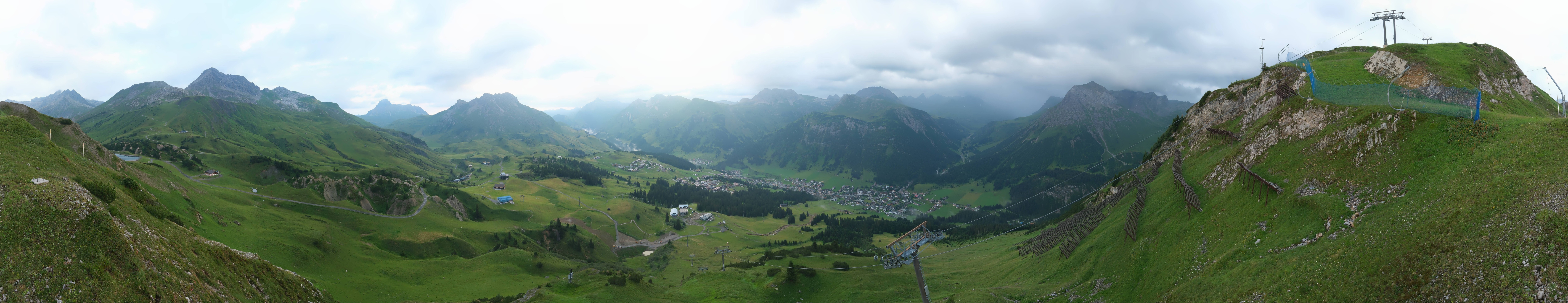 Archiv Foto Webcam Lech-Zürs: Kriegerhorn Panoramablick