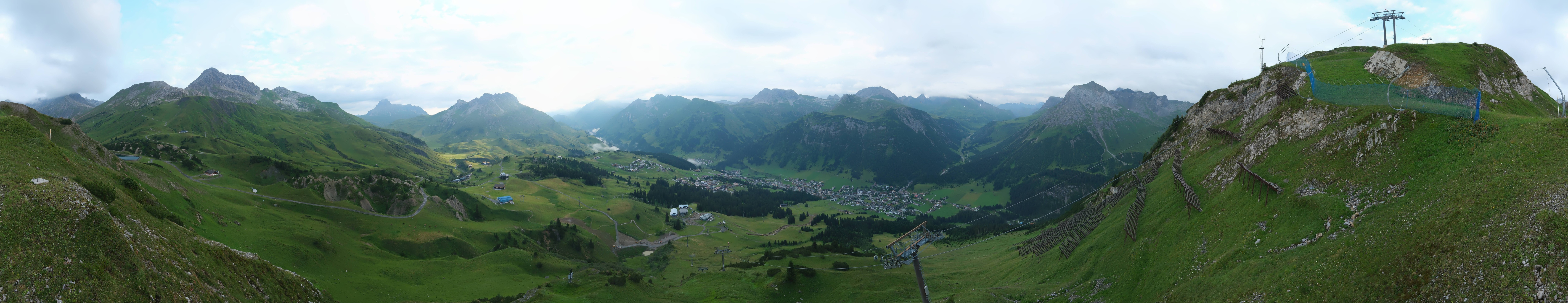 Archiv Foto Webcam Lech-Zürs: Kriegerhorn Panoramablick