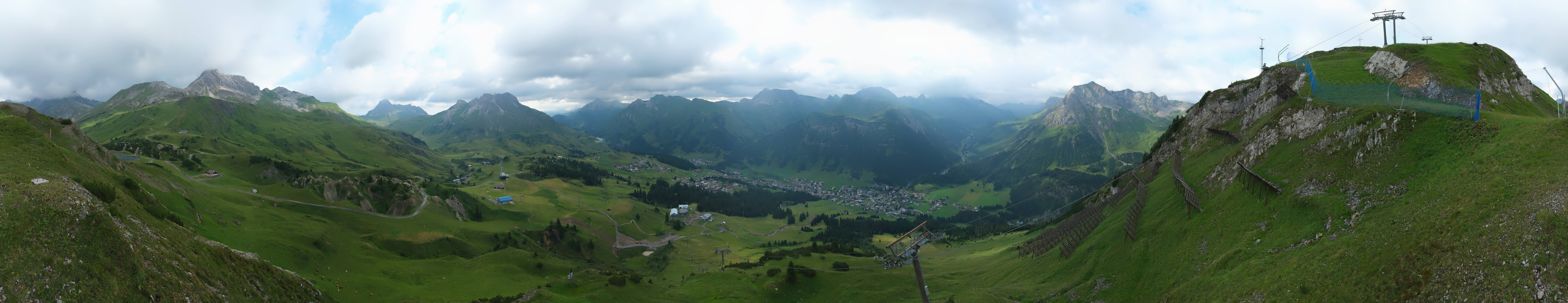 Archiv Foto Webcam Lech-Zürs: Kriegerhorn Panoramablick